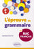 L'épreuve de grammaire au bac français