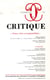 Revue Critique n.797 : aimer, hier et aujourd'hui