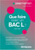 Que faire avec un bac L ? (édition 2019/2020)
