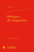 Poétiques de l'anagnorisis