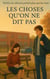 Les choses qu'on ne dit pas