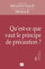 Revue de métaphysique et de morale n.2012/4 : qu'est-ce que vaut le principe de précaution