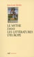 Le mythe dans les littératures d'Europe
