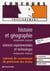 Histoire et géographie, composante majeure - sciences experimentales et technologie, composante mineure