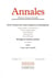 Revue Annales n.2-2018 : écrire l'histoire de l'islam moderne et contemporain - biologie et sciences sociales