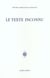 Le texte inconnu