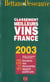 Bettane et desseauve - le classement des meilleurs vins de france 2003