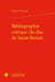 Bibliographie critique du duc de Saint-Simon