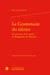 La grammaire du silence : une lecture de la poésie de Marguerite de Navarre