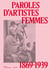 Paroles d'artistes femmes - 1869-1939