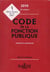 CODE DE LA FONCTION PUBLIQUE 2019 ANNOTE ET COMMENTE