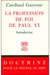 La profession de foi de Paul VI - introduction