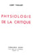 Physiologie de la critique