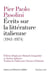 Écrits sur la littérature italienne (1941-1974)