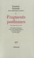 Fragments posthumes