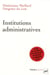 Institutions administratives