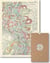 Carte géographie nostalgique : carte des méandres du Mississippi