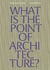 Gumuchdjian architects sensing place what s the point of architecture?