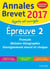Annales brevet - 2017 - français, histoire et géographie, enseignement moral et civique - 3ème