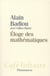 Éloge des mathématiques