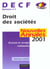 Nouvelles annales 2001 - decf 1 droit des societes