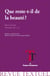 Revue Textuel, nouvelle série, n°3 : Que reste-t-il de la beauté ?