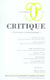 Revue Critique n.714 : littérature et antisémitisme