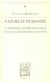 Nature et humanité - le problème anthropologique dans l'oeuvre de Merleau-Ponty