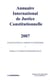 Annuaire international de justice constitutionnelle Tome 23