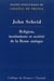 RELIGION, INSTITUTIONS ET SOCIETE DE LA ROME ANTIQUE