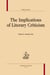The implications of literary criticism