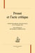Proust et l'acte critique