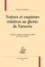 Notices et esquisses relatives au ghetto de varsovie