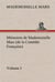 Memoires de mademoiselle mars (volume i) (de la comedie francaise)