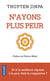 N'ayons plus peur