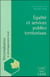 Égalité et services publics territoriaux