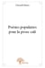 Poésies populaires pour la prose café