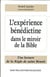 L'expérience bénédictine dans le miroir de la Bible