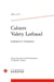 Cahiers Valery Larbaud n.57 : Larbaud et l'économie