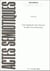 Actes sémiotiques, document, n° 79-80/1986 : F. Bastide, Les logiques de l'excès et de l'insuffisance