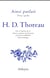 Ainsi parlait : Thoreau: dits et maximes de vie