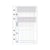 Recharges agenda - Exatime 17 - 10.5 x 17 cm - Exacompta - 47 feuillets de recettes-dépenses