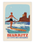  Affiche Biarritz Retrosurf - Côte des Basques - 50 x 70 cm
