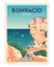 Affiche Bonifacio Corsica - 50 x 70 cm