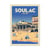 Affiche 50x70 «soulac, le ponton»