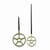 2 aiguilles horloge roues 5.7 et 9.2 cm
