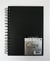 Album noir spiralé 14.8x21A5 portrait 160g 50 feuilles