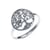 Bague argent rhodié - arbre de vie - T54