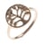 Bague argent rhodié - arbre de vie et zircons - T54