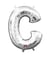 Ballon Lettre C argenté